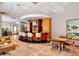 Relaxing lounge area featuring a wet bar, TV, seating, and a round dining table at 3338 Peachtree Ne Rd # 1507, Atlanta, GA 30326