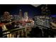Spectacular city skyline views from the balcony at night, perfect for relaxing or entertaining at 3338 Peachtree Ne Rd # 1507, Atlanta, GA 30326