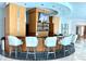 Resident bar features modern bar stools, pendant lighting, and a sleek design at 3338 Peachtree Ne Rd # 1507, Atlanta, GA 30326