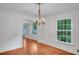 Dining room with hardwood floors and natural light at 1610 Old Mill Xing, Marietta, GA 30062