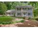Charming two-story home with a manicured lawn, classic shutters, and a welcoming front entrance at 1610 Old Mill Xing, Marietta, GA 30062