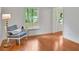 Cozy living room with hardwood floors and natural light at 1610 Old Mill Xing, Marietta, GA 30062