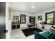 Home office with modern desk, chair, and shelving at 1853 Pinedale Pl, Decatur, GA 30032