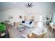 Spacious living room with vaulted ceilings, wood floors, and stylish decor at 909 Ne Otter Way Ne Way, Marietta, GA 30068