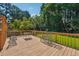 Enjoy the outdoors on this wooden back deck with seating, great for relaxation and entertaining at 1159 Midland Nw Dr, Acworth, GA 30102