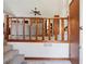 Inviting entryway showcasing the carpeted staircase and a glimpse into the living room at 1159 Midland Nw Dr, Acworth, GA 30102