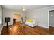 Cozy living room features hardwood floors and neutral wall color at 123 Arnold Pl, Jonesboro, GA 30236