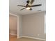 Bedroom features a ceiling fan, neutral walls, and natural light from the window at 2427 Camata, Marietta, GA 30066