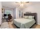 Cozy bedroom offers comfortable carpeting, natural light, with a desk area creating a functional and relaxing space at 3931 Fireoak Dr, Decatur, GA 30032