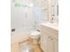 Bathroom featuring a glass-enclosed shower, a stone floor, and modern fixtures at 796 Piedmont Ne Way, Atlanta, GA 30324