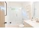 Bright bathroom showcasing a glass-enclosed shower and modern fixtures at 796 Piedmont Ne Way, Atlanta, GA 30324