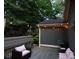 Outdoor patio with comfortable seating and atmospheric lighting at 796 Piedmont Ne Way, Atlanta, GA 30324