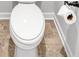 Close up of a modern white toilet at 4563 Sweetlake Court Sw, Mableton, GA 30127