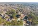 Aerial view of a beautiful neighborhood surrounded by lush greenery and mature trees at 7115 Doncaster Ct, Cumming, GA 30040