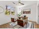 Bright home office with hardwood floors, natural light, modern ceiling fan, and stylish furniture at 1836 Memorial Dr # 303, Atlanta, GA 30317