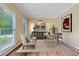 Comfortable office with a neutral color palette, modern decor and lots of light at 3355 Golfe Links Dr, Snellville, GA 30039