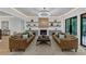 Inviting living room featuring two sofas, a fireplace, open shelving, and stylish decor at 3562 Clubland Dr, Marietta, GA 30068