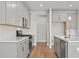 Kitchen boasts modern appliances, sleek countertops, and stylish gray cabinets at 4778 Moonstone Trce, Kennesaw, GA 30144