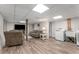 Basement with laundry area, seating, and neutral flooring at 2401 Stockton Dr, Marietta, GA 30066