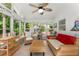 Bright sunroom with lots of natural light and cozy seating at 2401 Stockton Dr, Marietta, GA 30066