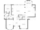 A detailed floor plan of a residence featuring a bedroom, kitchen, living room, and multiple bathrooms at 4030 Greatwood Path, Alpharetta, GA 30005