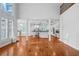 Open-concept living area seamlessly connects to a modern kitchen, perfect for entertaining at 4030 Greatwood Path, Alpharetta, GA 30005