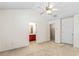 Spacious bedroom with vaulted ceiling is located near the ensuite bath at 2555 Flat Shoals Rd # 2006, Atlanta, GA 30349