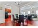 Open-concept dining area connecting to the kitchen and living room at 2555 Flat Shoals Rd # 2006, Atlanta, GA 30349