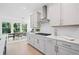 Open concept kitchen with stainless steel appliances, white countertops and eat-in dining area at 461 Maypop Ln, Woodstock, GA 30188