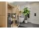 Bathroom featuring a glass sauna, a modern bathtub, and a beautiful green plant at 845 Spring Nw St # Ph4, Atlanta, GA 30308