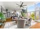 Spacious living room with floor-to-ceiling windows offering natural light and city views with modern decor at 845 Spring Nw St # Ph4, Atlanta, GA 30308