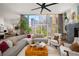 Living room with floor-to-ceiling windows, modern decor, and an open layout that offers great views at 845 Spring Nw St # Ph4, Atlanta, GA 30308