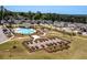 View of a neighborhood with a community garden and pool at 4065 Holland Grove Rd, Lawrenceville, GA 30044