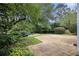 Serene backyard with lush landscaping and a tranquil water feature at 6300 Brookside Pl, Roswell, GA 30076