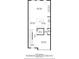 Detailed first floor plan showcasing the layout with kitchen, living, dining, Gathering, and bathroom dimensions at 1954 Summit Trace Circle Northwest, Atlanta, GA 30318