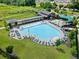 Large community pool with ample seating and lounge chairs around the perimeter at 1954 Summit Trace Circle Northwest, Atlanta, GA 30318