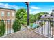 Balcony with a view of the community pool and surrounding landscaping at 326 Brownstones Ne Cir, Atlanta, GA 30312