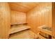 The building features a beautiful on-site sauna with wood construction and built-in benches at 395 Central Park Ne Pl # 610, Atlanta, GA 30312