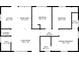 Layout of the house shows the dimensions and relationship of rooms and spaces at 4443 Flat Shoals Pkwy, Decatur, GA 30034
