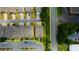 Overhead view of a neighborhood featuring well-maintained homes, green landscaping, and orderly street layout at 4895 Sterling Close, Buford, GA 30518