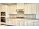 Well-equipped kitchen with stainless steel double ovens, granite countertops, and a tiled backsplash at 4895 Sterling Close, Buford, GA 30518