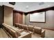Luxury theater room with comfortable seating and large screen at 195 14Th Ne St # 1501, Atlanta, GA 30309