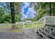 A view from the back deck overlooking backyard at 446 Jaywood Dr, Stone Mountain, GA 30083