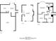 Full home floor plan showcasing kitchen, living room, bedrooms, and bathrooms with dimensions for comprehensive understanding at 446 Jaywood Dr, Stone Mountain, GA 30083