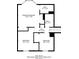 Third floor plan featuring primary bedroom, bathrooms, and additional bedrooms with dimensions for a detailed view at 446 Jaywood Dr, Stone Mountain, GA 30083