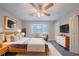 Serene main bedroom featuring soft lighting, a bay window, and stylish furnishings for a peaceful retreat at 446 Jaywood Dr, Stone Mountain, GA 30083