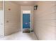 A blue front door with modern hardware and unit number 719 at 719 Mcgill Park Ne Ave, Atlanta, GA 30312