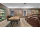Basement recreational room with a pool table, theater seating, and wall art at 4547 Meadow Green Nw Ln, Acworth, GA 30101