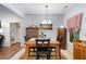 Comfortable dining area features a wooden table set and built in buffet at 325 Harris Loop, Dallas, GA 30157