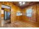 Eat-in dining room featuring wood floors and paneled walls at 1191 S Burnt Hickory Rd, Douglasville, GA 30134